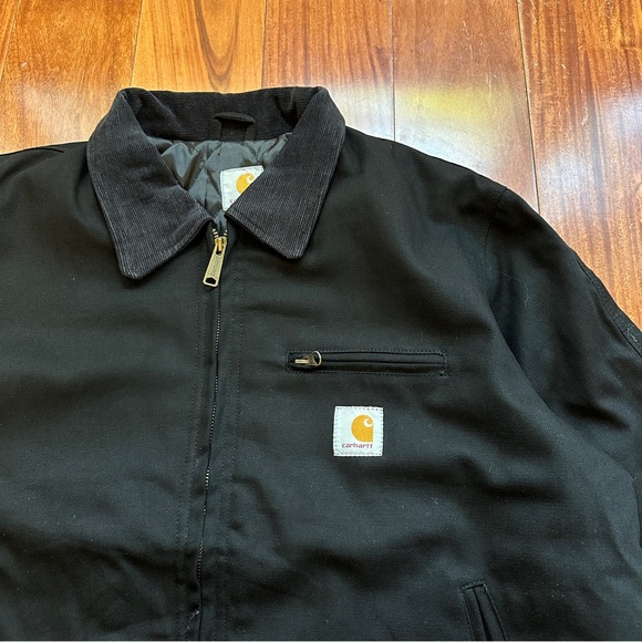 (XL) Carhartt Reworked Detroit Jacket Black Men - Picture 5 of 8